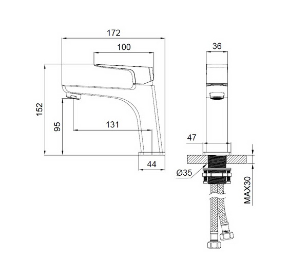 смеситель для раковины WONZON & WOGHAND FORZA